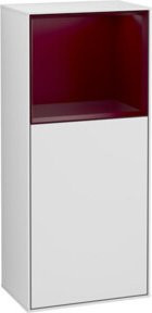 V&B Finion Seitenschrank mit LED-Wandbeleuchtung in Weiß, B/T/H: 41,8 x 27,0 x 93,6 cm - Bild 1
