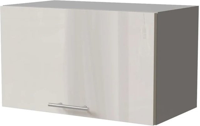 Feldmann-Wohnen Klapphängeschrank Brerra W4B/60 in Grau und Creme Hochglanz mit Gasdruckdämpfer, B/T/H: 60 x 32,5 x 36 cm - Bild 1
