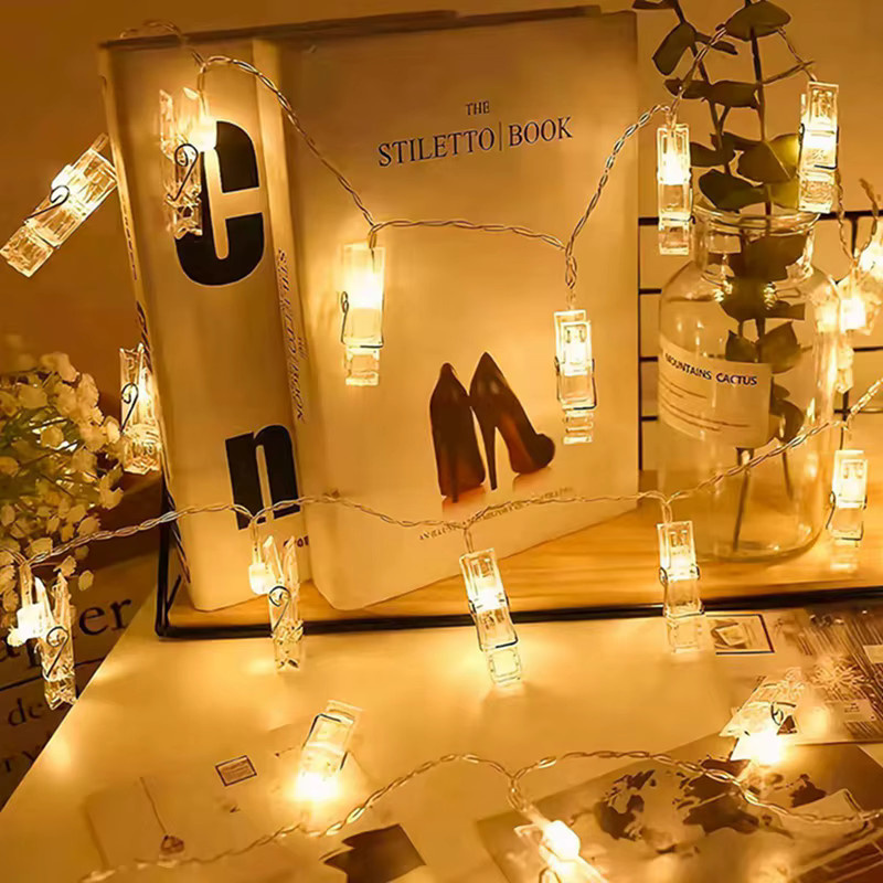 Peach Forest LED Foto Clip Lichterkette in Warmweiß für Hochzeit und Party - Bild 2