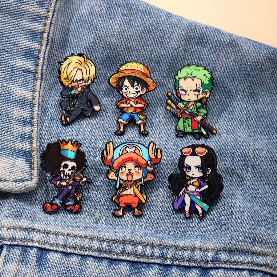 Bandai Broschen-Set, One Piece Cartoon-Charakter, Unisex - Bild 4