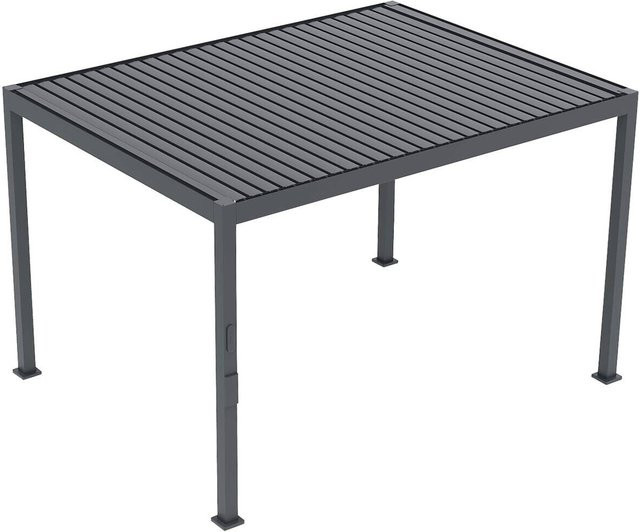 Moderne Pergola aus Aluminium in Anthrazit Matt B/H/L: 300 x 256 x 393 cm - Bild 1