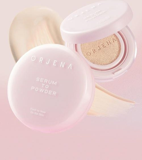 Orjena Serum To Powder Cushion, N25 tan, 14g, Unisex - Bild 1