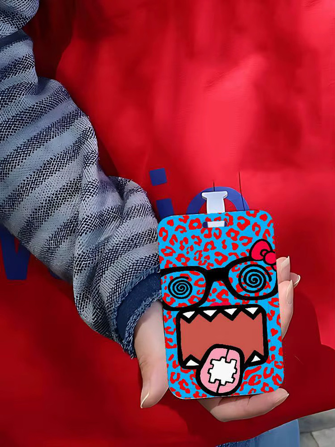D-Domo-kun Ausweishalter mit Umhängeband für Schule und Büro in Multicolour - Bild 6