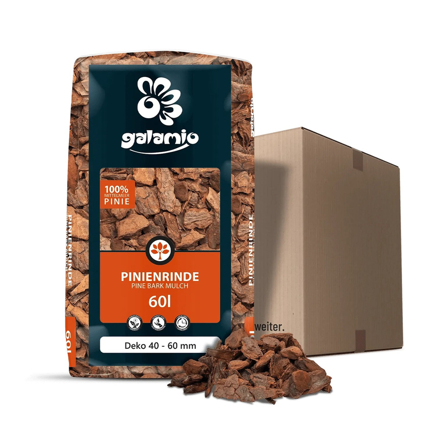 Galamio Rindenmulch Pinie Deko, 60 l - Bild 2