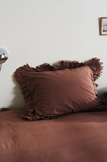 JINN Kopfkissenbezug aus Baumwolle in Braun mit Cooling-Effekt - Bild 1