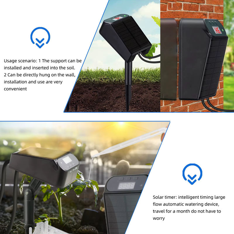Muciakie Solar Automatisches Tropfbewässerungssystem mit intelligentem Timing für Garten und Balkon - Bild 5