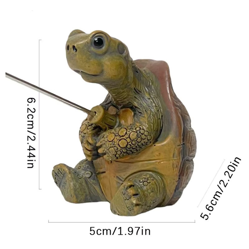 JETTING Schildkröten Statue aus Kunstharz in Braun als dekorative Tierfigur für Garten und Zuhause - Bild 6