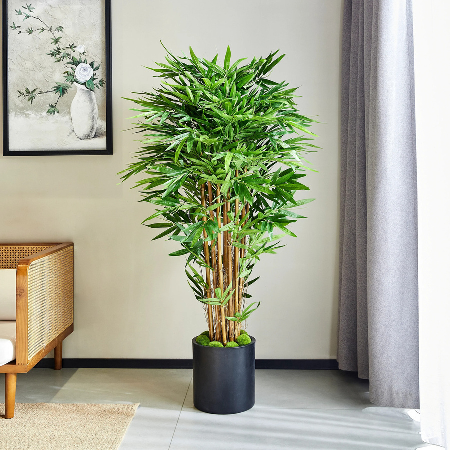 Künstlicher Bambus Baum von artplants in Grün, Höhe: 150 cm - Bild 2
