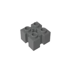 Gobricks GDS-90179 Modifiziert 2 x 2, Bausteine, Grau - Bild 2