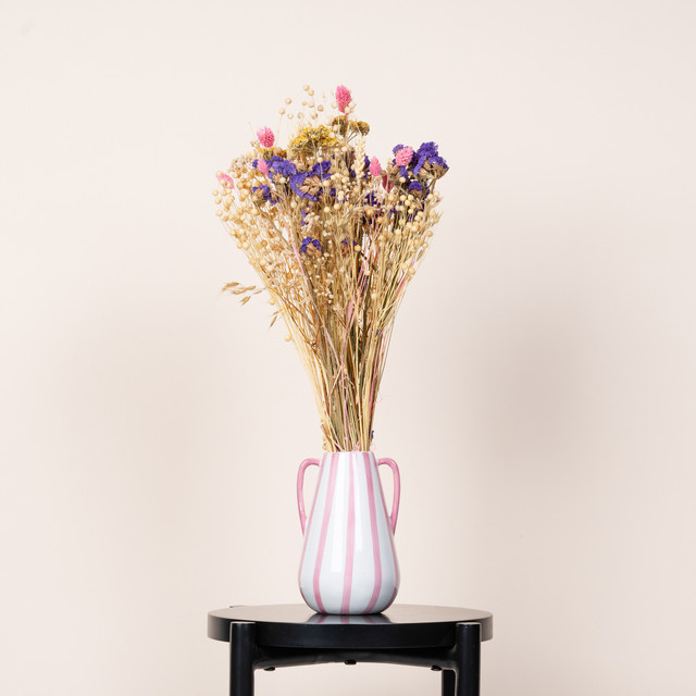 Trockenblumenstrauß Soft Pastells von BLUME2000 in Gelb für den Frühling als Tabletop-Dekoration - Bild 1