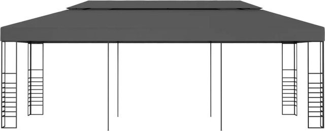 vidaXL Gartenpavillon aus Stahl und Polyester in Anthrazit B/T: 600 x 300 cm - Bild 1