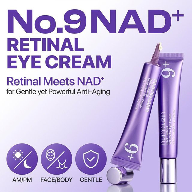 Numbuzin No.9 NAD+ Retinal Volumetox Augencreme mit Retinol, Unisex - Bild 1