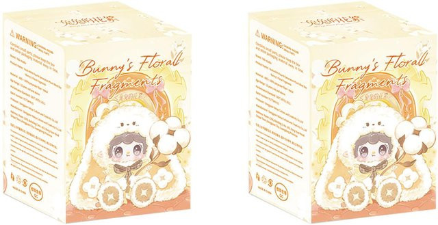 Yooki Bunny'S Florall Fragments Series, Vinylpuppe, Plüschpuppe, ab 18 Jahren - Bild 1