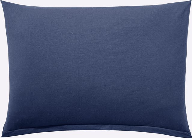 Estella Kissenbezüge aus 100% Baumwolle in Blau mit Reißverschluss und bügelfreiem Design - Bild 1