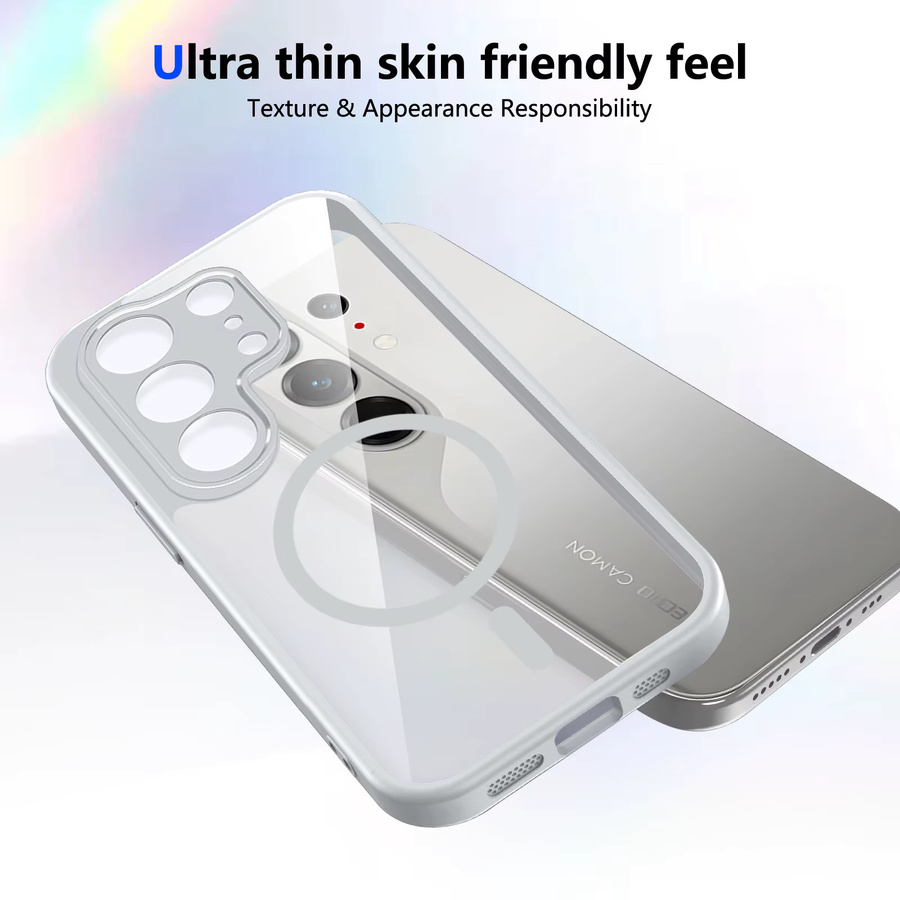 Stoßfeste Silikon-Schutzhülle für Tecno Camon 50 Pro 4G, Transparente Matte Hartschale, MagSafe Kompatibel - Bild 2