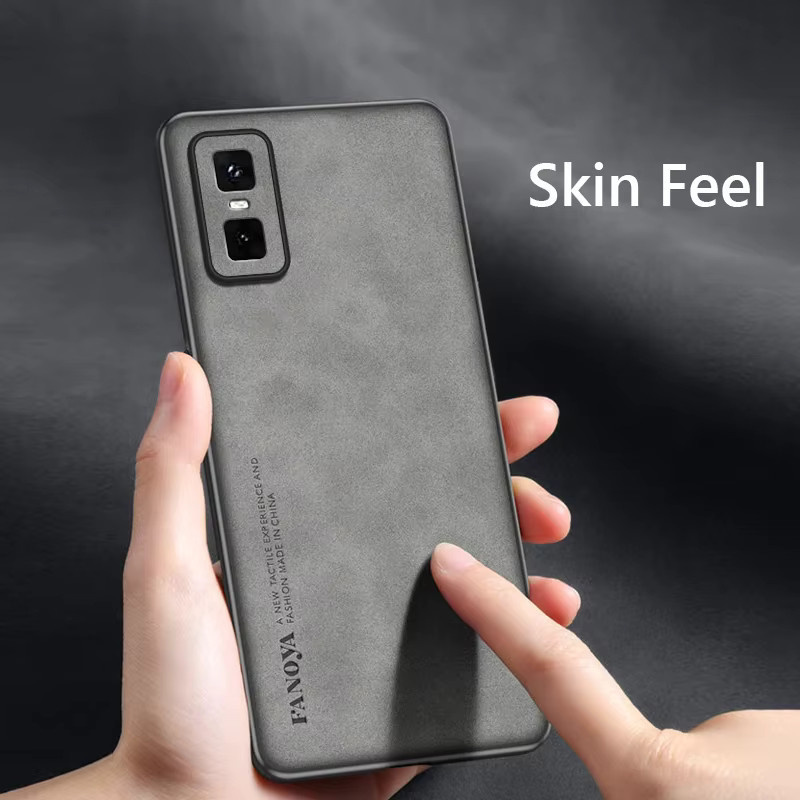 Infinix Schutzhülle für Infinix GT 30 Pro 5G in Blau mit Retro Leder-Optik und stoßfestem Silikon-Design - Bild 3