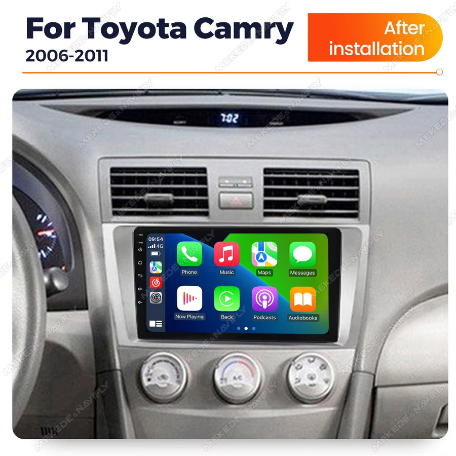 TomoStrong Android 14 Autoradio mit GPS und Wireless Carplay für Toyota Camry 7 XV 40 50 (2006 - 2011), 2GB RAM, 32GB Speicher, Schwarz - Bild 2