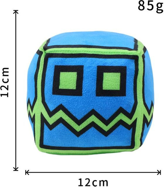 Bliboli Geometry Dash Geometrie Sprint, Plüsch Spielzeug, Bunt / Mehrfarbig - Bild 1
