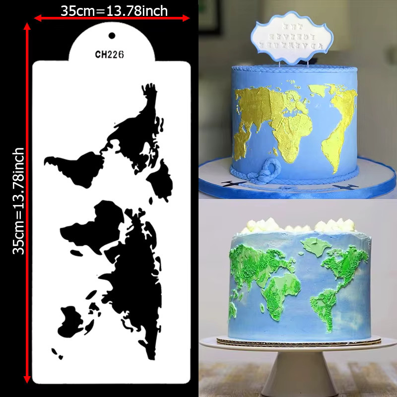 ALICAKE Kuchen Schablone in Herzform, weiße Sprühform aus Kunststoff für deine Kuchendekoration - Bild 5