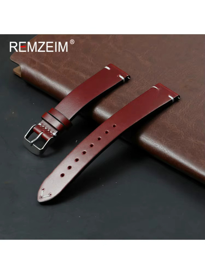 Uhrenarmband Leder, Öl Wachs Verfärbung, Herren - Bild 2