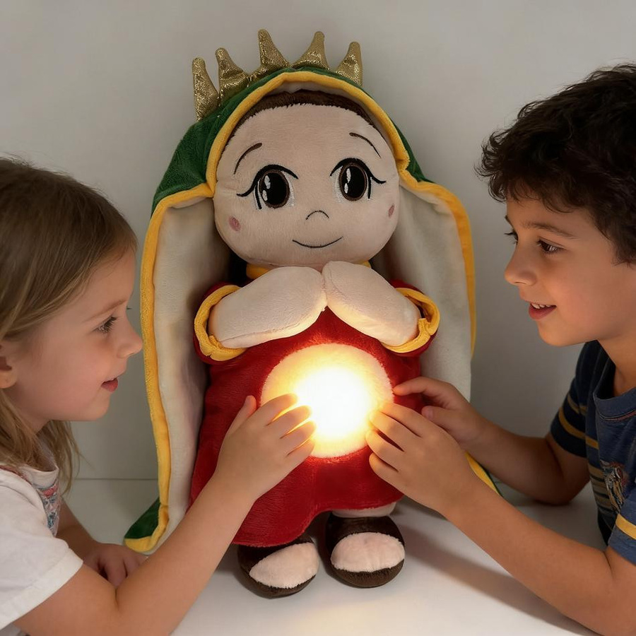 Yiran toy 1 Jesus Jungfrau Maria Plüsch Spielzeug mit Licht und Musik - Bild 2