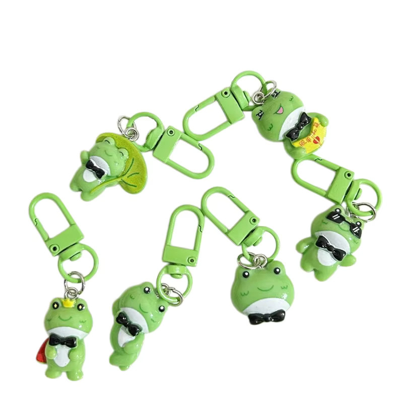 Mesuca Schlüsselanhänger, Grüner Frosch mit Fliege, Damen - Bild 4