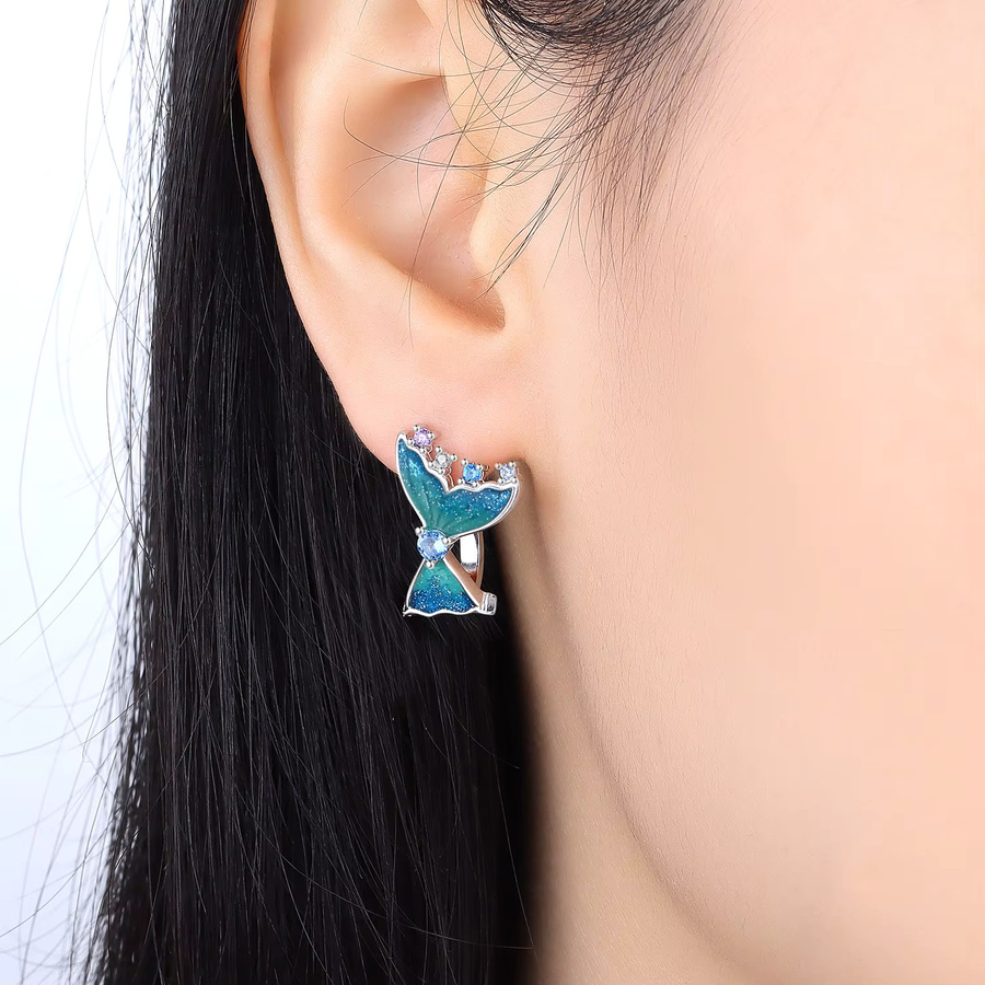 CYCUFF Creolen-Ohrring, 925 Silber, Zirkonia, Damen - Bild 2