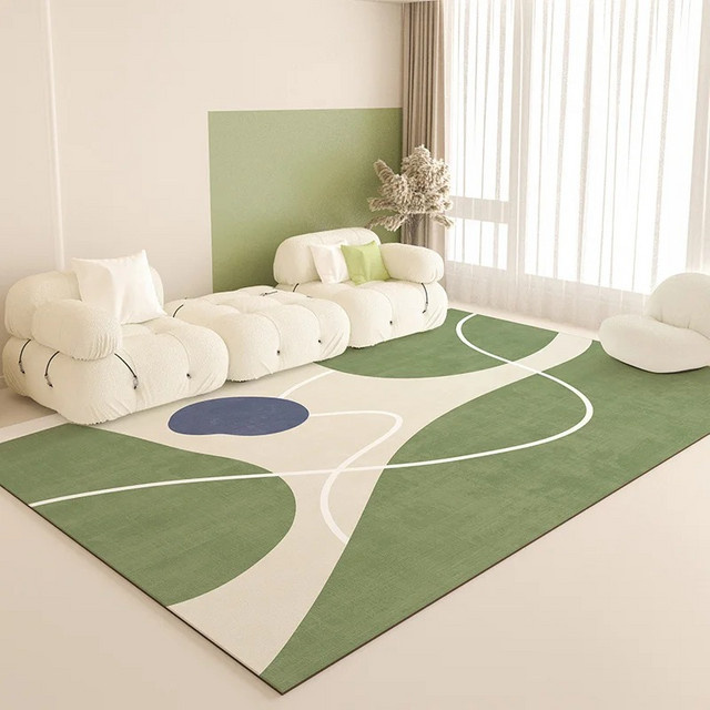VIKAMA Teppich in Grün mit abstraktem Design, modern und pflegeleicht, rechteckig, Breite: 120 cm, Tiefe: 80 cm - Bild 1