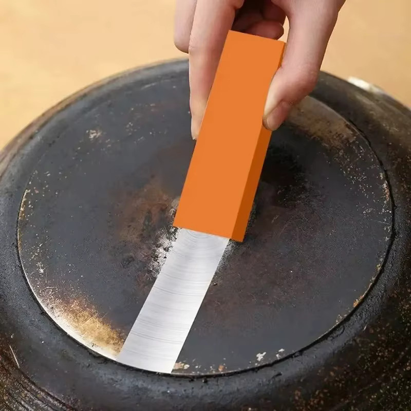 YMOLGA Magischer Radierer Kalkentferner in Orange für die Reinigung von Küche, Bad und Toilette - Bild 4