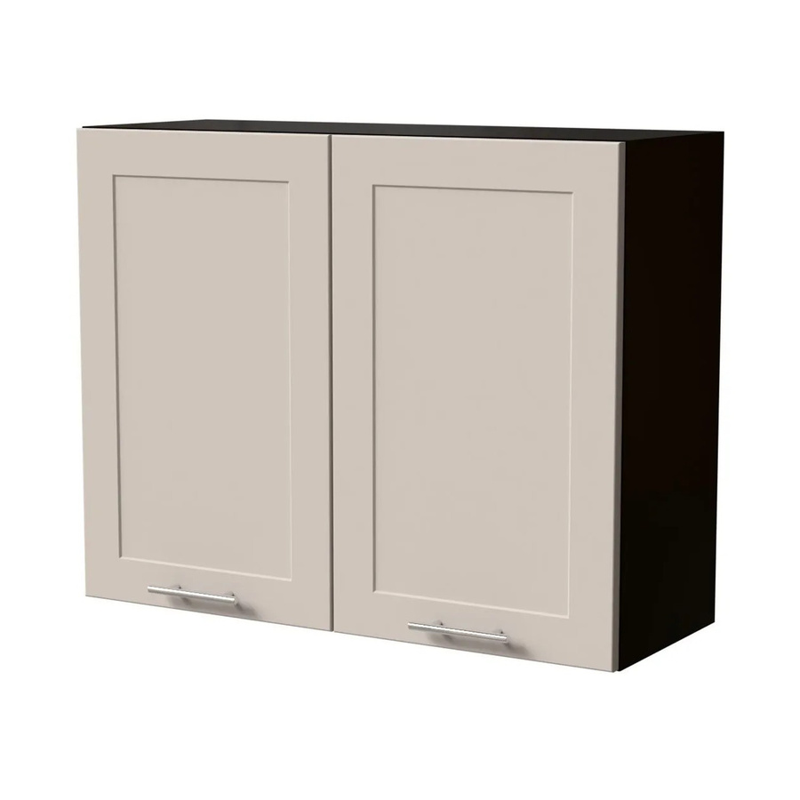 Feldmann-Wohnen Hängeschrank Oslo modern in Schwarz und Kaschmir Matt B/T/H: 90 x 32,5 x 72 cm - Bild 2