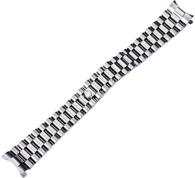 Uhrenarmband President, Edelstahl, 20 mm, silber, Unisex - Bild 1