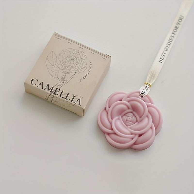 SZ-Damai Camelia Duftwachs aus Sojawachs in Rosa, handgefertigte Duftscheibe für den Kleiderschrank - Bild 1