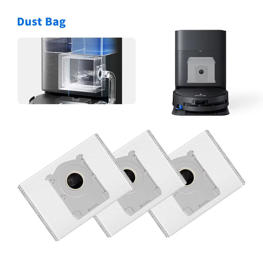 Ecovacs Staubbeutel in Weiß für Deebot X8 X9 PRO OMNI T50 PRO OMNI T50OMNI T50 MAX PRO OMNI T80 PRO OMNI T80OMNI Staubsauger - Bild 4