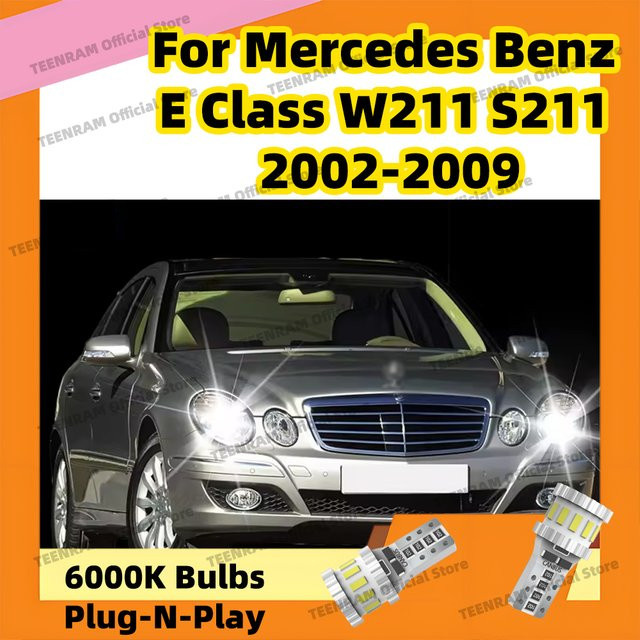 TEENRAM 2er Set T10 LED Parklichter 6000K für Mercedes Benz E Klasse W211 S211 - Bild 1