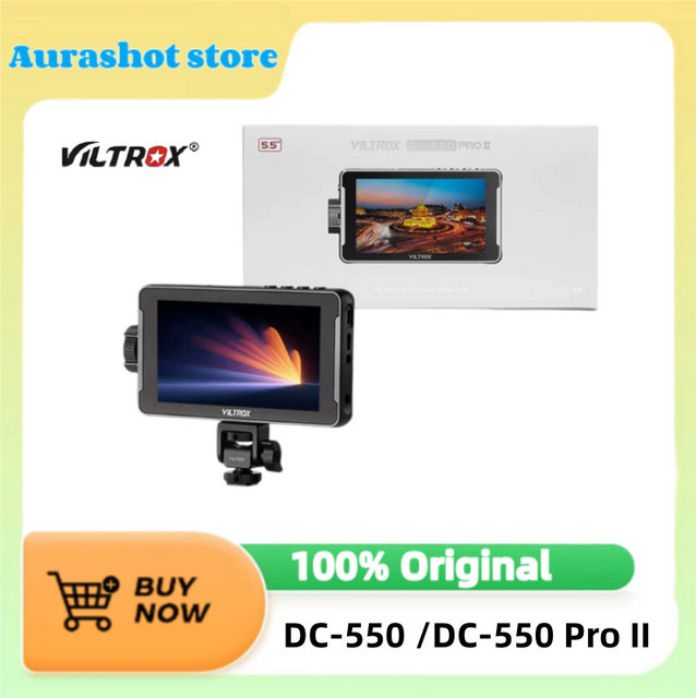 Viltrox DC-550 Pro II Tragbarer 5,5 Zoll Feldmonitor mit 4K Auflösung, HDMI und Touchscreen in Schwarz - Bild 1