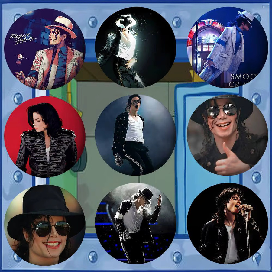 Michael Jackson Abzeichen, Weißblech, Brosche - Bild 3
