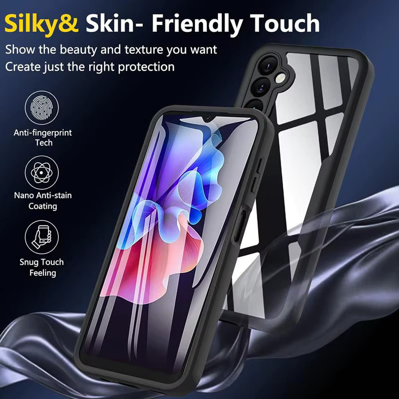 Transparente 360-Grad-Ganzkörper-Displayschutzfolie und stoßfeste Handyhülle für Samsung Galaxy A54 A34 A14 A13 A24 A23 A73 A53 A33 - Bild 5