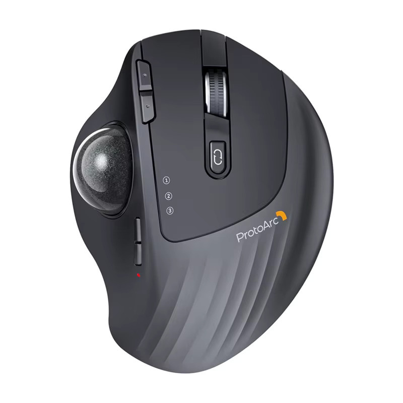 ProtoArc EM01 NL Kabellose Ergonomische Trackball-Maus mit Bluetooth, Schwarz - Bild 5