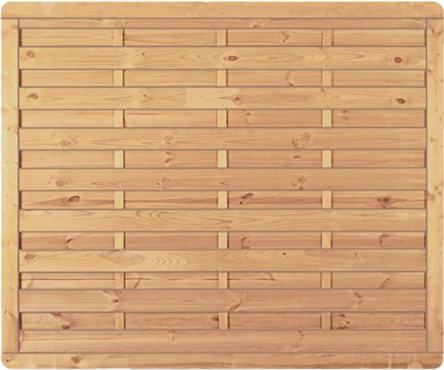 T & J Sichtschutzzaun Avantgarde-Serie aus kesseldruckimprägniertem Fichten- und Kiefernholz in Grün, Höhe: 180 cm, Breite: 150 cm - Bild 1