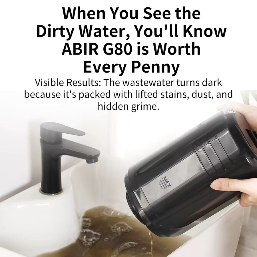 ABIR G80 Handheld-Teppichreiniger Nass-Trockensauger mit 150000PA für Sofa, Polster, Auto und Haustierbesitzer - Bild 2