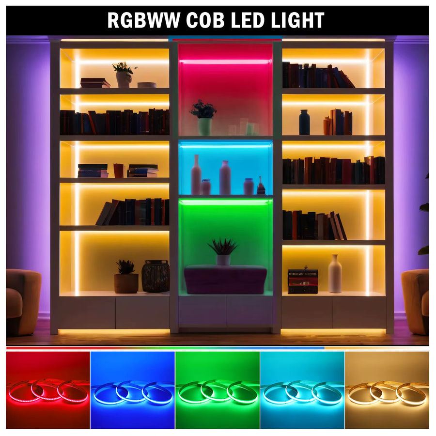 GAHADA COB LED Streifen RGBW RGBWW 24V mit 784 LEDs flexibel für lineare Beleuchtung - Bild 4
