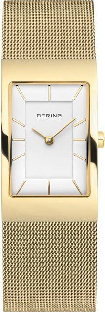 Bering Damenuhr, Quarz, Edelstahl, 22 mm, Weiß, Gold - Bild 1