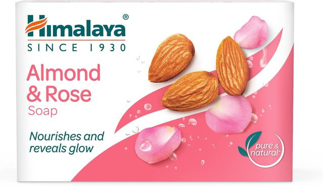 Himalaya Herbals Mandel & Rose Seife, 75g, Unisex - Bild 1