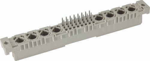 HARTING Federleiste 09032786840 aus Messing in Grau mit 3 Reihen - Bild 1