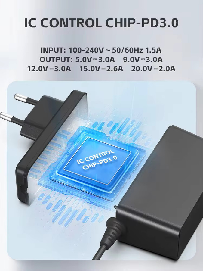 DATA FROG AC-Adapter Ladegerät für Nintendo Switch, USB-C Netzteil in Schwarz für den TV-Dock-Modus - Bild 2