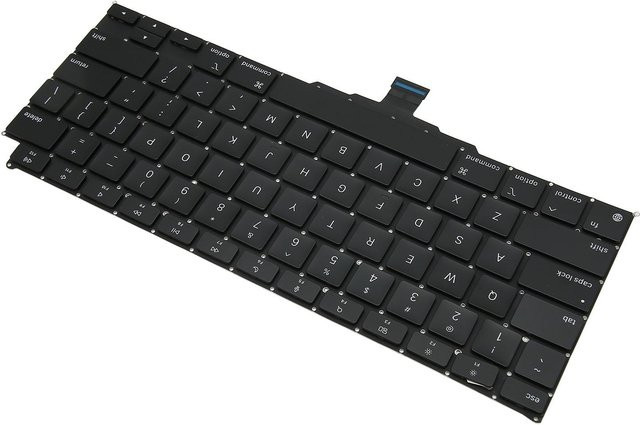 Apple Ersatztastatur für OS X-Laptops in Schwarz mit QWERTY US Layout - Bild 1