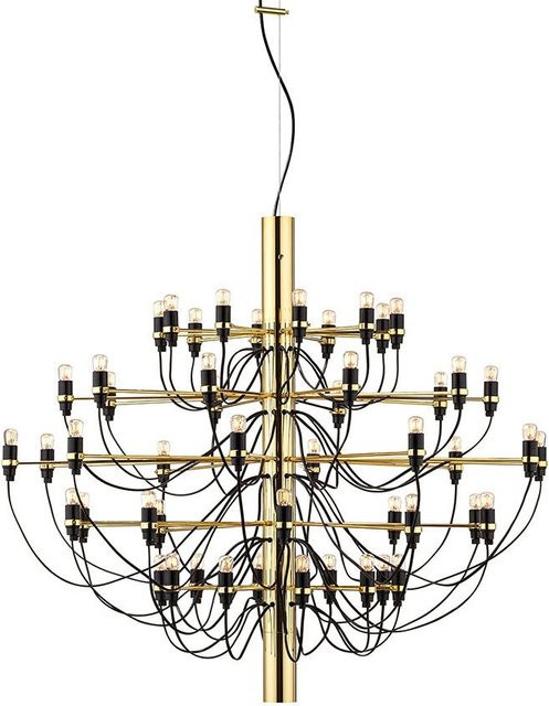 Flos 2097/50 Kronleuchter in Messing und Schwarz mit klarem LED-Leuchtmittel - Bild 1