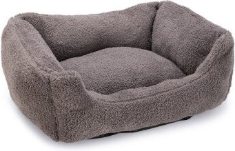 Beeztees Katzenbett Kadi in Grau mit abnehmbarem Bezug und erhöhtem Rand aus Mikrofaser - Bild 1
