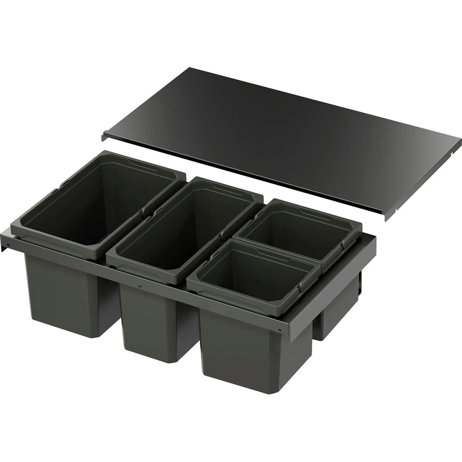 Vauth-Sagel Abfalltrennsystem Envi Flex Xs-256 in Lava, Korpusbreite: 80 cm - Bild 2