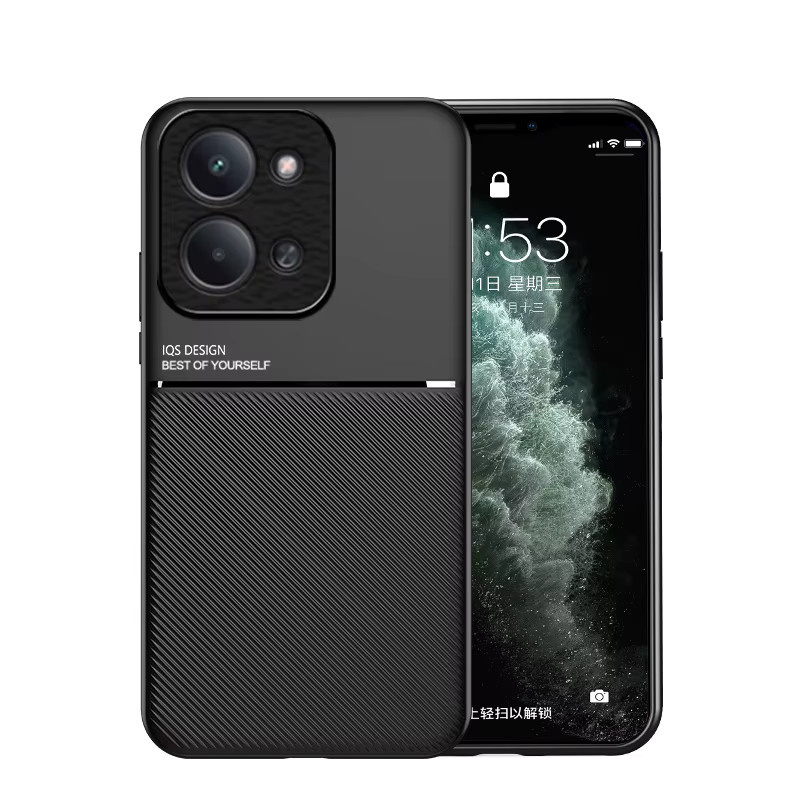 Xiaomi Redmi 15C 4G/5G Schutzhülle aus PU-Leder mit magnetischer Rückseite und weichem TPU-Rahmen in Schwarz oder Blau - Bild 4